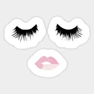 Lash Lip Print Sticker